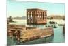 Philae Kiosk at Floodtide-null-Mounted Premium Giclee Print