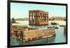 Philae Kiosk at Floodtide-null-Framed Art Print