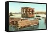 Philae Kiosk at Floodtide-null-Framed Stretched Canvas