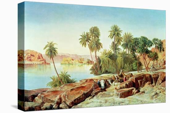 Philae on the Nile-Edward Lear-Stretched Canvas