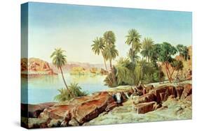 Philae on the Nile-Edward Lear-Stretched Canvas