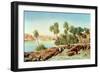 Philae on the Nile-Edward Lear-Framed Giclee Print