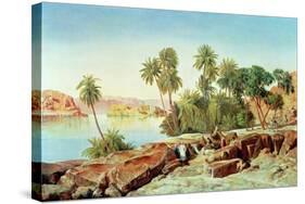 Philae on the Nile-Edward Lear-Stretched Canvas