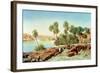 Philae on the Nile-Edward Lear-Framed Giclee Print