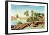 Philae on the Nile-Edward Lear-Framed Giclee Print