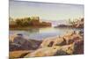 Philae on the Nile-Edward Lear-Mounted Giclee Print