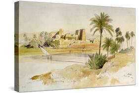 Philae-Edward Lear-Stretched Canvas