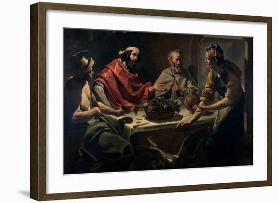 Philemon and Baucis Entertaining Jupiter and Mercury, C.1615-25-Abraham Janssens Van Nuyssen-Framed Giclee Print