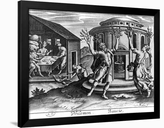 Philemon and Baucis, from an Edition of the Metamorphoses of Ovid, Published in Paris in 1619-Jean Matheus-Framed Giclee Print