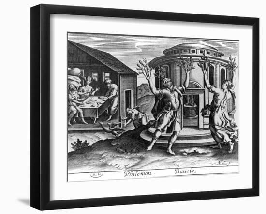 Philemon and Baucis, from an Edition of the Metamorphoses of Ovid, Published in Paris in 1619-Jean Matheus-Framed Giclee Print