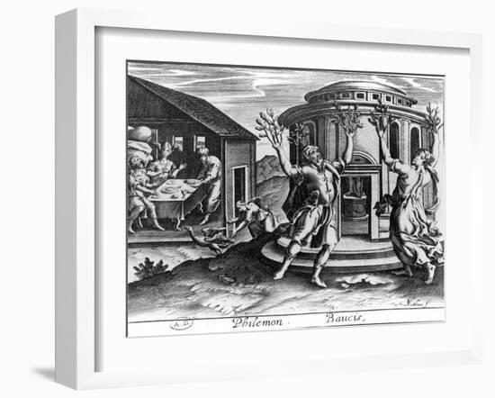 Philemon and Baucis, from an Edition of the Metamorphoses of Ovid, Published in Paris in 1619-Jean Matheus-Framed Giclee Print