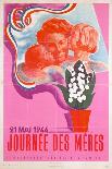 Mother's Day, 21st May 1944, Vichy French Poster, 1944-Phili-Framed Stretched Canvas