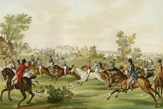 Horse Race - coloured engraving by Debucourt-Philibert-Louis Debucourt-Giclee Print