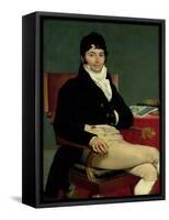 Philibert Riviere (1766-1816) 1805-Jean-Auguste-Dominique Ingres-Framed Stretched Canvas