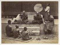 Burmese Priests (Poongees), from Views of Burma, 1890S (B/W Photo)-Philip Adolphe Klier-Laminated Giclee Print