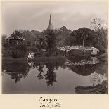 Island Pavilion in the Cantanement Garden, Rangoon, Burma, Late 19th Century-Philip Adolphe Klier-Laminated Giclee Print