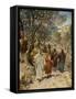 Philip and Nathaneal become Jesus 's disciples - Bible-William Brassey Hole-Framed Stretched Canvas