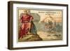 Philip Augustus, King of France, and the Battle of Bouvines, 1214-null-Framed Giclee Print