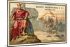 Philip Augustus, King of France, and the Battle of Bouvines, 1214-null-Mounted Giclee Print