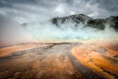 Mammoth Hot Springs in Yellowstone National Park-Philip Bird-Framed Stretched Canvas