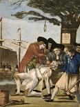 The Bostonian's Paying the Excise-Man, or Tarring and Feathering, 1774-Philip Dawe-Framed Stretched Canvas