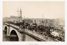 Traffic on London Bridge-Philip de Bay-Framed Photographic Print