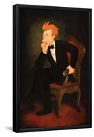 Philip Fry As Abraham Lincoln-null-Framed Poster