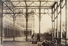 The Egypt Court and the Facade of the Hall of the Colossi, Crystal Palace, Sydenham, 1854 (B/W Phot-Philip Henry Delamotte-Framed Giclee Print