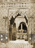 The Fountains Playing in the Courtyard of the Alhambra Court C.1859 (B/W Photo)-Philip Henry Delamotte-Giclee Print