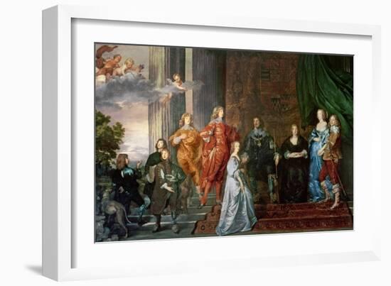 Philip Herbert (1584-1650), 4th Earl of Pembroke and His Family-Sir Anthony Van Dyck-Framed Giclee Print