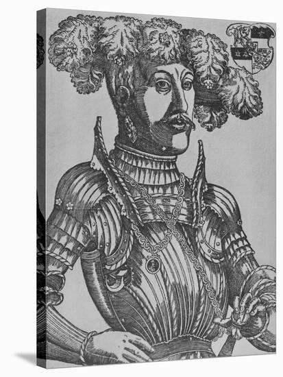 Philip I, Landgrave of Hesse (Woodcut)-German-Stretched Canvas