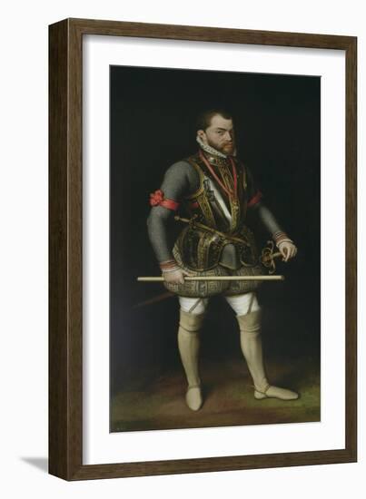 Philip II (1527-98) of Spain-Antonis Mor-Framed Giclee Print