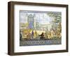 Philip II Being Proclaimed King of Castile, March 28, 1556, Painted Talavera Tiles, 16th Century-null-Framed Giclee Print