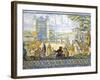 Philip II Being Proclaimed King of Castile, March 28, 1556, Painted Talavera Tiles, 16th Century-null-Framed Giclee Print