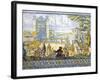 Philip II Being Proclaimed King of Castile, March 28, 1556, Painted Talavera Tiles, 16th Century-null-Framed Giclee Print