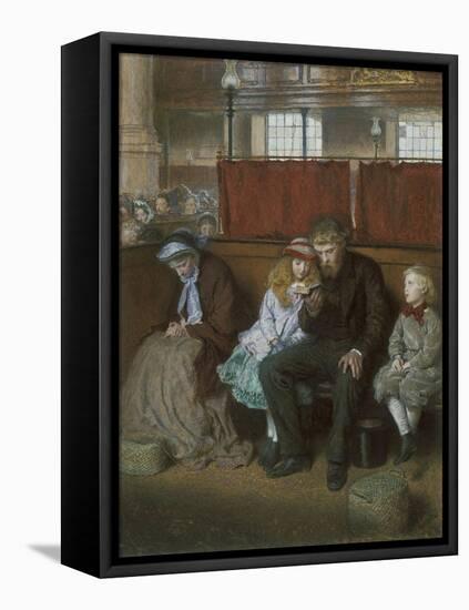 Philip in Church-Frederick Walker-Framed Stretched Canvas