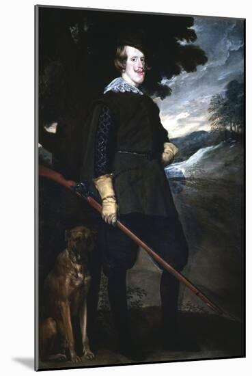 Philip IV, King of Spain, 1632-1636-Diego Velazquez-Mounted Giclee Print