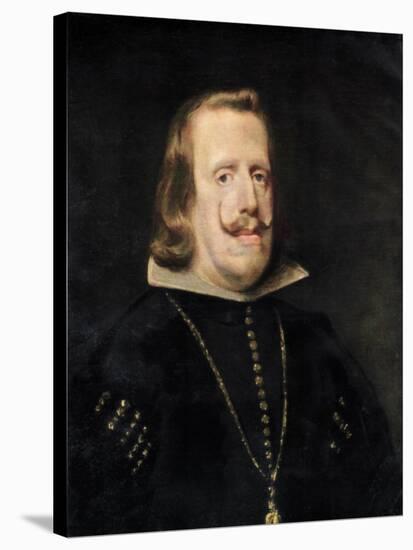 Philip IV of Spain, C1656-Diego Velazquez-Stretched Canvas