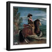 Philip IV on Horseback-Diego Velazquez-Framed Giclee Print