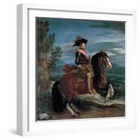 Philip IV on Horseback-Diego Velazquez-Framed Giclee Print