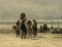 Arrival of Fishing Smacks, C.1875-Philip Lodewijk Jacob Frederick Sadee-Giclee Print