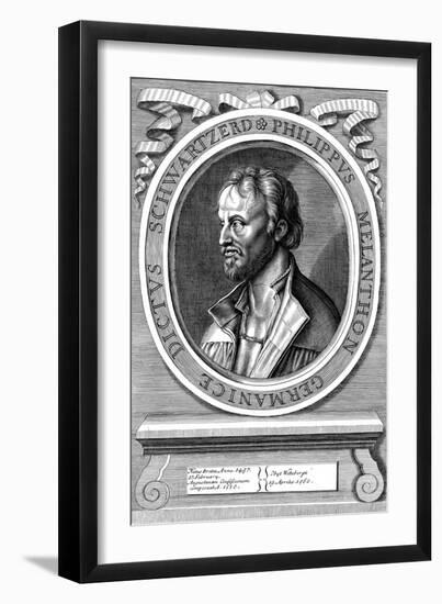 Philip Melanchthon the German Protestant Reformer, C18th Century-Hans Holbein the Younger-Framed Giclee Print