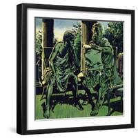 Philip Obtained the Services of Aristotle to Tutor His Son-Jesus Blasco-Framed Giclee Print