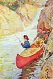 Couple Fishing Near a Waterfall-Philip Russell Goodwin-Framed Giclee Print