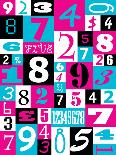 Purple Numbers-Philip Sheffield-Giclee Print