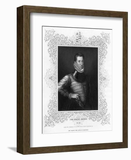 Philip Sidney, 16th Century English Soldier, Statesman, Poet, and Patron of Poets, C1840-Antonis Mor-Framed Giclee Print