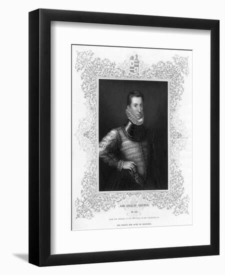 Philip Sidney, 16th Century English Soldier, Statesman, Poet, and Patron of Poets, C1840-Antonis Mor-Framed Giclee Print