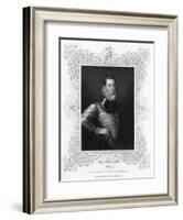 Philip Sidney, 16th Century English Soldier, Statesman, Poet, and Patron of Poets, C1840-Antonis Mor-Framed Giclee Print