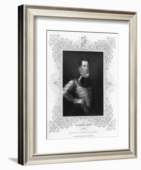 Philip Sidney, 16th Century English Soldier, Statesman, Poet, and Patron of Poets, C1840-Antonis Mor-Framed Giclee Print