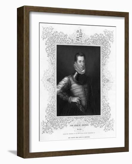 Philip Sidney, 16th Century English Soldier, Statesman, Poet, and Patron of Poets, C1840-Antonis Mor-Framed Giclee Print